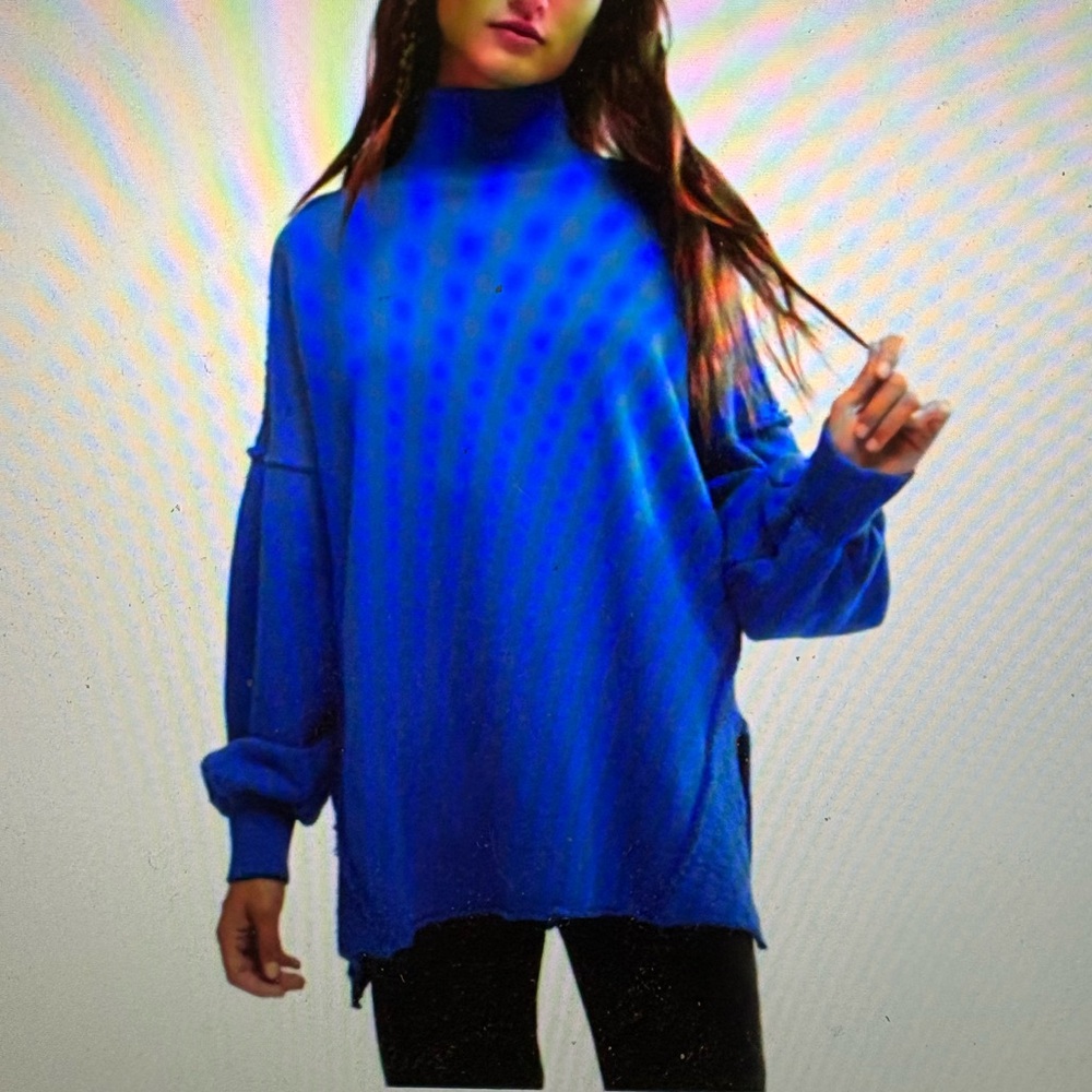 Free People We the Free Wonderful Mock-neck Pullover Sweater